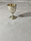 Antique Russian 875 Solid Silver Gilded - Engraved  Egg Holder Cup