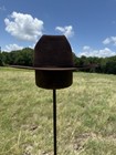 Resistol Br 17 5 Beaver Size 7  Chocolate  Red Liner  3 5    Brim  5    Crown
