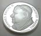 Pope John Paul Ii Silver Coin Unusual Roman Catholic Church Leo Usa Peru Jesus