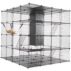 Cat Cage With Storage Cube Diy Indoor Catio Cat Enclosures Metal Cat Playpen
