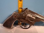      Vintage Hubley Trooper Cap Pistol Red Star Metal Grip     