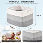 Storage Baskets For Organizing Shelves  Woven Cotton Rope Basket For Storage  Do