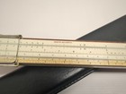 Vtg 20  Keuffel   Esser N4053-5 Polyphase Slide Rule W  Wood Base   Leather Case