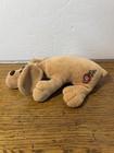 Vintage Tonka Pound Puppies 8  Newborn Puppy Dog Tan Plush Stuffed Animal 1985