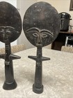 3 Vintage African Ashanti Akuaba Fertility Dolls Hand Carved Wood Ghana 14 