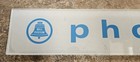 Vintage Bell Systems Glass Telephone Booth Sign
