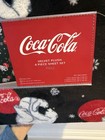 Coca Cola Polar Bear 4pc Full Velvet Plush Sheet Set Nwt