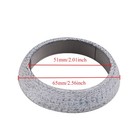 2pcs 2   51mm Exhaust Pipe Donut Gasket Muffler Seal Ring Exhaust Flange Gasket