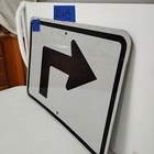 Authentic Traffic Highway Road Street Arrow Sign 90degree Right 21  X 15  12-132