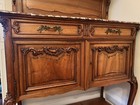 Antique Serving Hutch With Marble Top