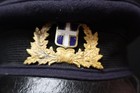 Kingdom Of Greece Greek Armed Forces Service Visor Hat   Early Enamel Device