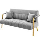 Modern Upholstered Loveseat Sofa Couch W  Pillows Living Room Bedroom Office New