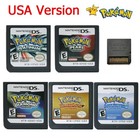 5pcs Heartgold Soulsilver Platinum Game Card Poke mon For Nintendo 2ds 3ds Ndsi