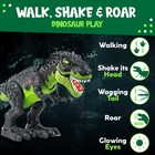 Toysery Tyrannosaurus T-rex Walking Dinosaur - Led Lights Sounds Kids 3-12 Years