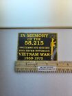 Vietnam War In Memory 58 215 Brothers And Sisters Never Returned Decal Sticker 