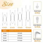 20 Pieces Stainless Steel Spring Plate Hangers For The Wall  4 6 8 10 Inch In   