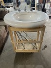 Antique Kohler Revival Pedestal Sink W  Metal Legs