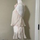 Nwt Victoria s Secret Womens M Chiffon Rosette Halter Cami   Shorts Set Pink