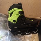 Rollerblade Cyclone Black acid Green Inline Skates  078478009c5  Size 6-7 Youth 