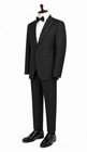 Boys Calvin Klein Black Tuxedo Jacket With Pants Two Button Peak Lapels Size 16