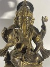Antique Indian Bronze Ganesha Figurine Statue  Xixth Century  South India