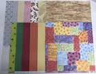 12   x12    Scrapbook Paper Lot 100  Sheets Designs   Solids Variety Of Brands  d 