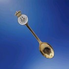 Vintage Sterling Silver   Enamel Anton Michelsen Commemorative Spoon 1967