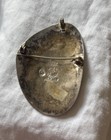 Vintage Taxco Ap Sterling Silver Turquoise Brooch Mexico