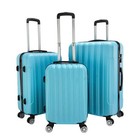 20 24 28  3pcs Luggage Travel Set Bag Abs Trolley Hard Shell Suitcase W tsa Lock
