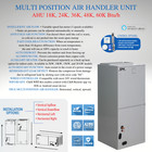 60000 Btu Ducted Multi Position Ahu Mini Split Heat Pump Ac 17 Seer 5 Ton 230v