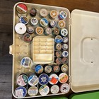 2 Vintage Wilson Wil-hold Sewing Thread Lot   Box Case Organizer Plastic