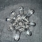 Pair Of Jeff Zimmerman Splash Sculptural Candle Holder Lead Crystal Glass 2016