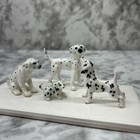 Lot Of 4 Vintage China Porcelain Dalmatian Dog Figurines