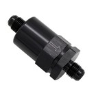 Billet Inline Fuel Filter Aluminum With 30 Micron Spring Bronze Insert 6an