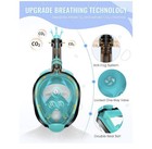 Qingsong  Snorkeling Gear For Adults 2pcs Full Face Snorkel Mask With Dry Top