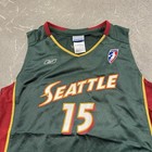 Wnba Seattle Storm Lauren Jackson Autographed  15 Reebok Jersey L Rare Sue Bird