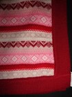 Nwt Gymboree Fair Isle Girl s Red Pink White Sweater Blanket