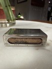 Silver Monogrammed Matchbook Holder  Cartier Co W la Petite Matchbox  empty 