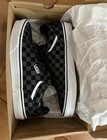 Vans Men   s Checkerboard Old Skool Sneakers - Black And Gray