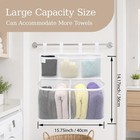 Hanging Bathroom Organizer With Open- Storage Pockets  Mesh Shower Caddy
