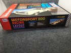 Auto World Slot Car Set Item Srs346 03 14 5  Motorsports 500 Racing Layout New