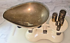 Victor England Cast Iron Kitchen Weighing Scale-original Brass Weights Tray