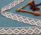 French Antique Bobbin Lace Trim Cotton Dentelle Puy En Velay Ribbon Vintage Yard