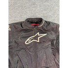 Alpinestars Mesh Motorcycle Jacket Mens Large Black White Padded T Jaws Air