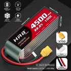 22 2v 6s 4500mah Lipo Battery Xt90 For Rc Helicopter Airplane Truck Car Boat Uav