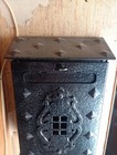 Vintage Victorian Cast Iron  Mailbox Wall Mount
