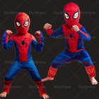 Kids Spiderman Cosplay Costume 3-7age Boys Tobey Maguire Outfit Jumpsuit Clothes