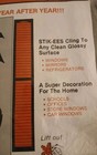 Vintage Stik-ees Halloween Window Decals Bats N    Cats 1987 Code Ll