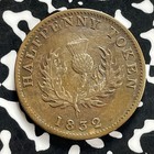 1832 Nova Scotia 1 2 Penny Token Lot jm9895 Nice 