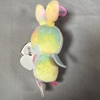 Ty Basket Beanie Baby - Swirls The Bunny Rabbit With Plastic Clip  3 Inch 